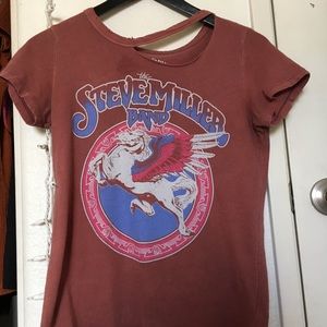 American eagle Steve Miller pink top